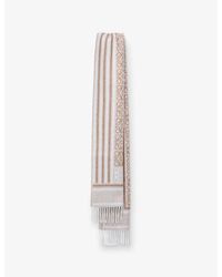 Loewe - Branded Wool And Cashmere Scarf - Lyst