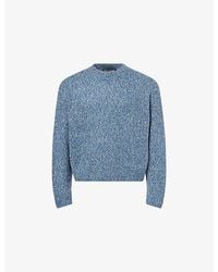 Cole Buxton - Flecked Knit Cropped Wool-Blend Jumper - Lyst