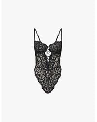 Savage x Fenty - Savage Not Sorry Underwired Lace Teddy - Lyst