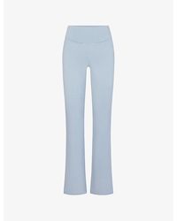 Skims - Outdoor Bootcut High-rise Stretch Cotton-blend leggings - Lyst
