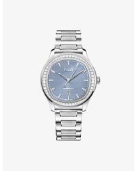 Piaget - Polo Stainless-Steel And Diamond Watch 36Mm - Lyst