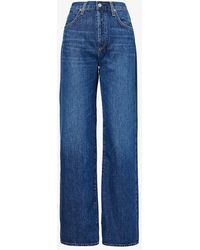 Citizens of Humanity - Annina Wide-leg Low-rise Organic-denim Jeans - Lyst