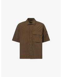 Stone Island - Ghost Compass-Badge Woven Shirt - Lyst