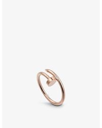 Cartier - Juste Un Clou Small 18ct Rose-gold Ring - Lyst