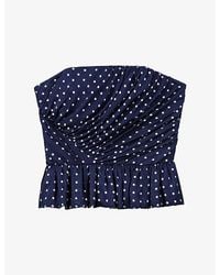 Maje - Polka-Dot Sleeveless Woven Top - Lyst