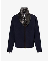 DARKPARK - Anya Cashmere And Wool Leather Collar Bomber Jacket - Lyst