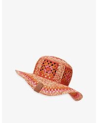 Loewe - X Paula's Ibiza Crochet Raffia Fisherman Hat - Lyst