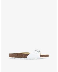 Birkenstock - Madrid One-Strap Faux-Leather Sandals - Lyst