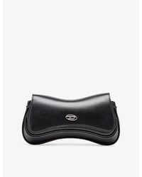DIESEL - Play Leather Clutch Bag - Lyst
