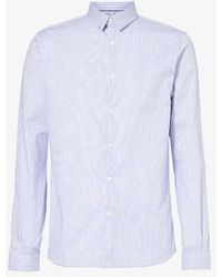 IKKS - Striped Slim-fit Cotton Shirt Xx - Lyst