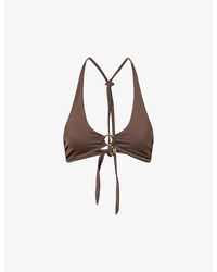 Away That Day - Sorrento Halter Neck Bikini Top - Lyst