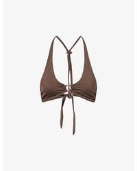 Away That Day - Sorrento Halter Neck Bikini Top - Lyst