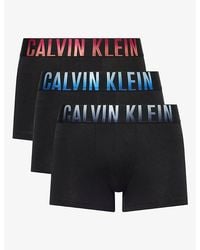 Calvin Klein - Intense Power Ombre Pack Of Three Stretch-Cotton Trunks - Lyst