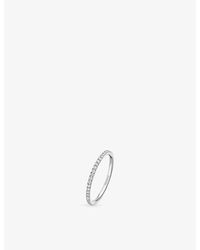 Messika - Gatsby Small Wedding 18Ct And 0.26Ct Diamond Ring - Lyst