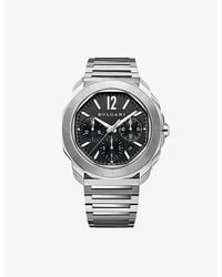 BVLGARI - Octo Roma Stainless-Steel Automatic Watch - Lyst