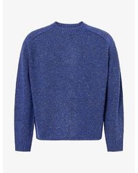 NN07 - Jim Crew Neck Melange Wool-Blend Knit Jumper - Lyst