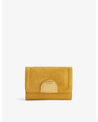 Ted Baker - Imperia Lock-embellished Small Leather Purse - Lyst