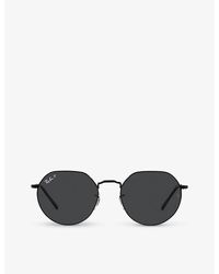 Ray-Ban - Rb3565 Jack Hexagonal-frame Metal And Acetate Sunglasses - Lyst