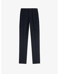 Ted Baker - Vy Forbyts Regular-fit Straight-leg Stretch Wool-blend Trousers - Lyst