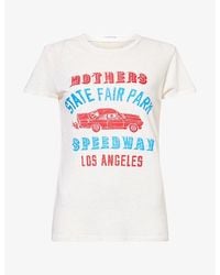 Mother - The Lil Sinful Graphic-Print Cotton And Linen T-Shirt - Lyst