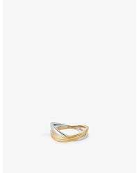 Astley Clarke - Aurora Weave 18Ct- Plated Sterling- Ring - Lyst