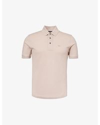 Emporio Armani - Brand-embroidered Cotton-piqué Polo Shirt - Lyst