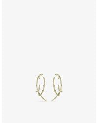 Shaun Leane - Rose Thorn-Plated Vermeil Sterling Hoop Earrings - Lyst