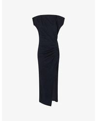 Isabel Marant - Nadela Draped Jersey Midi Dress - Lyst