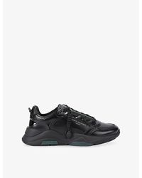 Kurt Geiger - Royston Faux-Leather Trainers - Lyst