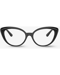 Versace - Ve3349u Branded Cat-eye Plastic Glasses - Lyst