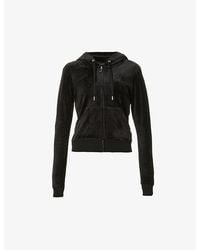 Juicy Couture - Regular-Fit Logo-Embroidered Velour Hoody - Lyst