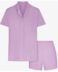 Skims - Soft Lounge Stretch-woven Short Pyjamas - Lyst