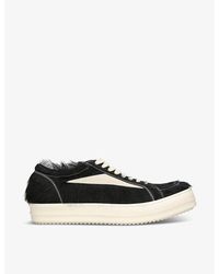Rick Owens - Vintage Low Brushed Pony-hair Low-top Trainers - Lyst