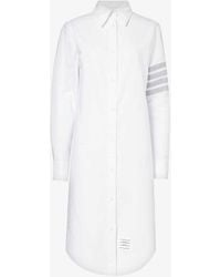 Thom Browne - Four-bar Relaxed-fit Cotton Shirt Dress - Lyst