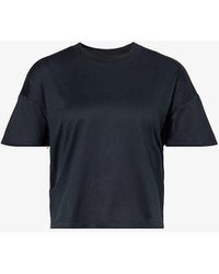 Vuori - Energy Brand-patch Boxy-fit Stretch-jersey T-shirt - Lyst