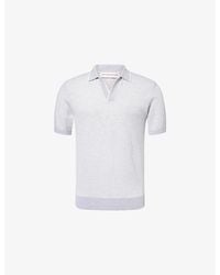 Orlebar Brown - Horton Contrast-Trim Cotton-Blend Polo Top - Lyst