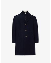 Eleventy - Vy Single-breasted Notched-lapel Regular-fit Wool Coat - Lyst
