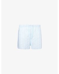 Derek Rose - Amalfi Classic-Fit Cotton Boxer Shorts - Lyst