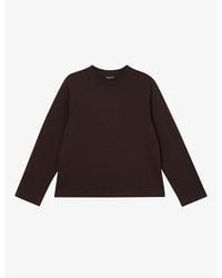 Whistles - Round-Neck Long-Sleeve Cotton-Jersey Top - Lyst