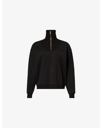 Now You Live - Rutland High-Neck Stretch-Woven Sweatshirt - Lyst