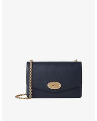 Mulberry - Darley Small Grained-Leather Clutch Bag - Lyst