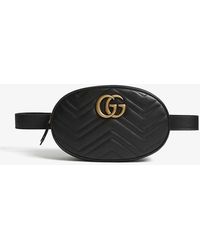 Gucci GG Marmont Matelasse Belt Bag - Black