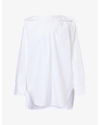 Melitta Baumeister - Reverse-Collar Oversized Cotton Shirt - Lyst