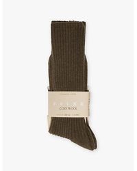 FALKE - Cosy Wool Ribbed Knit Socks - Lyst