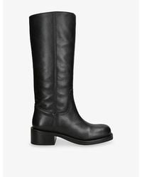 Steve Madden - Riggs Leather Knee-High Boots - Lyst