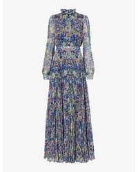 Mary Katrantzou - Selene Floral-print Woven Maxi Dress - Lyst