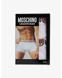 Moschino - Underbear Pack-Of-Two Stretch-Cotton Trunks - Lyst