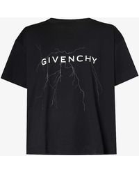 Givenchy - Graphic-print Boxy-fit Cotton-jersey T-shirt - Lyst