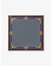 Mulberry - Belted Border Square Silk Scarf - Lyst