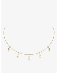 Messika - Move Uno Tassel 18Ct And 0.20Ct Diamond Choker Necklace - Lyst